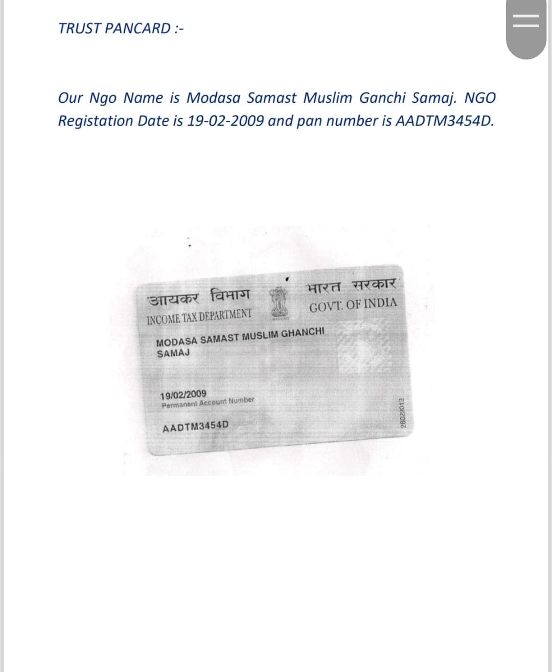 PAN Document 1